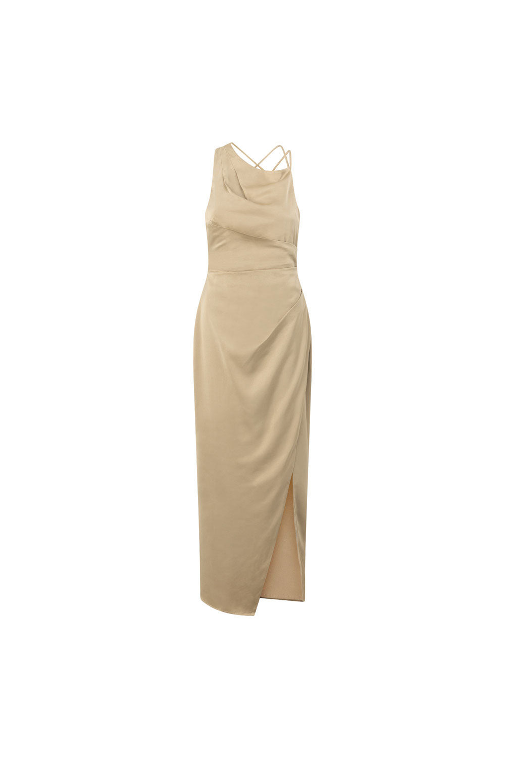 Exquisite Dusty Olive Matte Silky Rianna Dress for Prom and Bridal Party