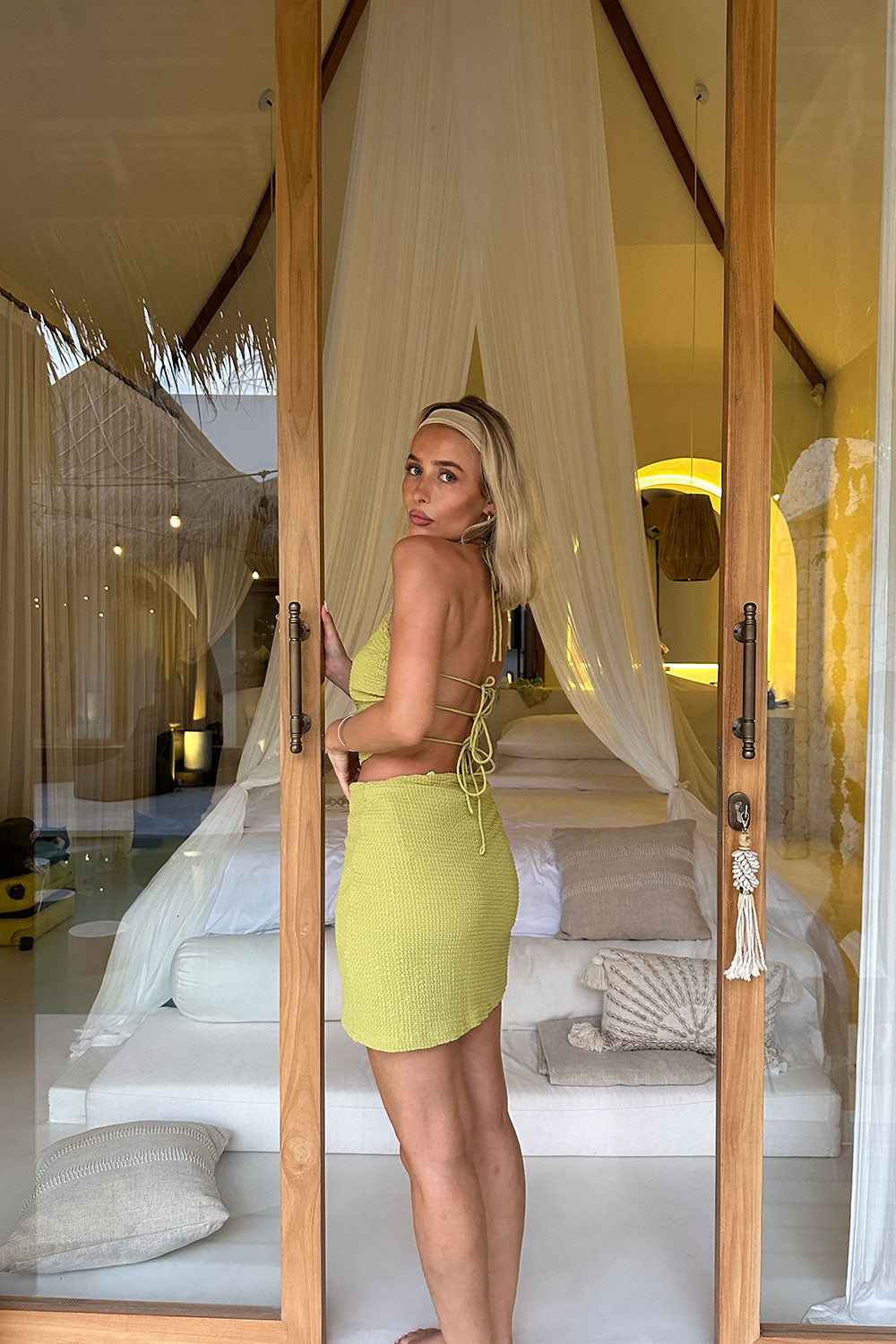 Unique Backless Danisha Top with a Distinctive Feature