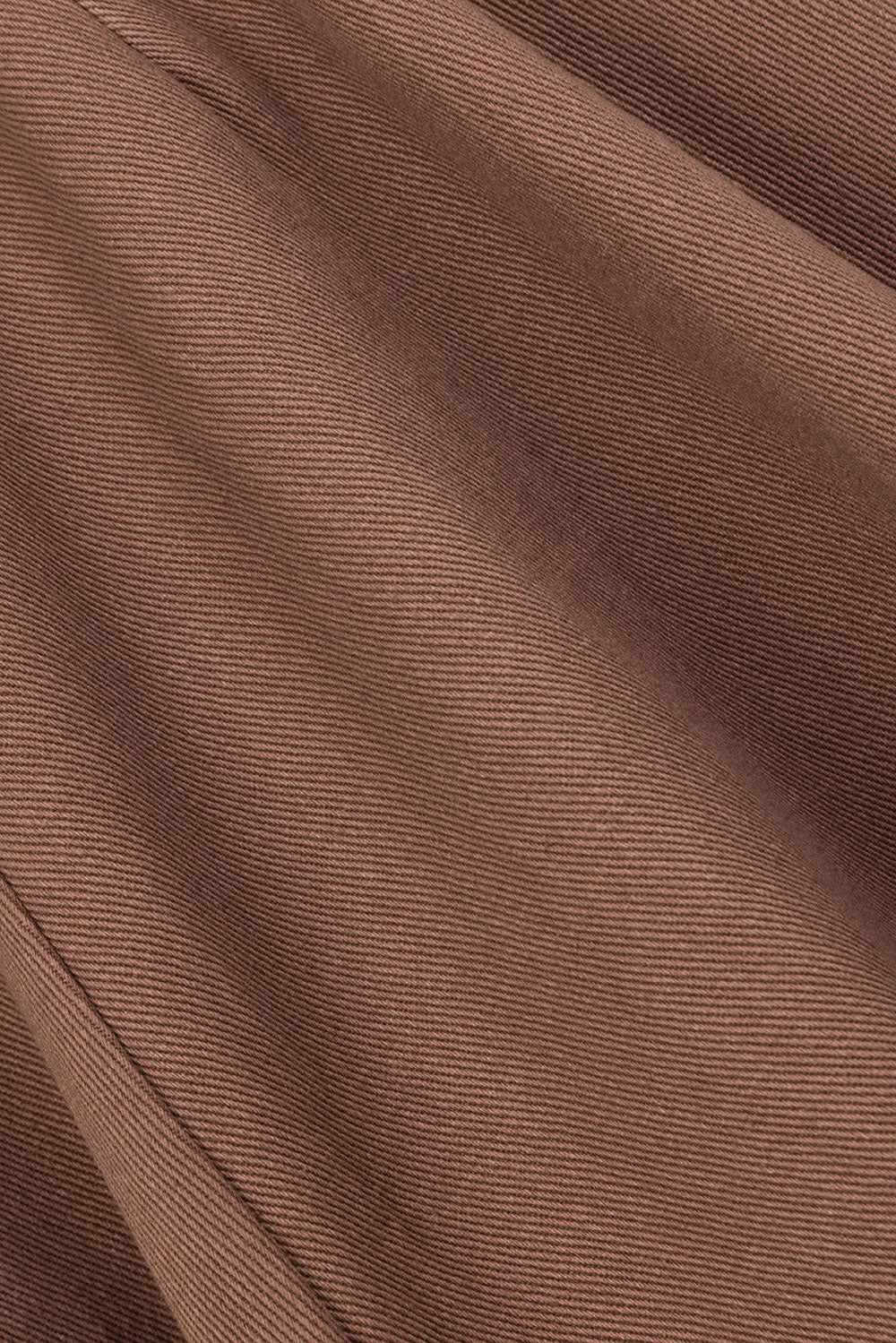 Feminine Chocolate - Colored Cotton Denim Kapri Dress for Chic Women