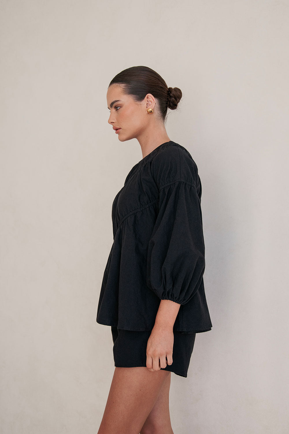 Black Akel Women's Fashion Top - A Signature Sabo Creation