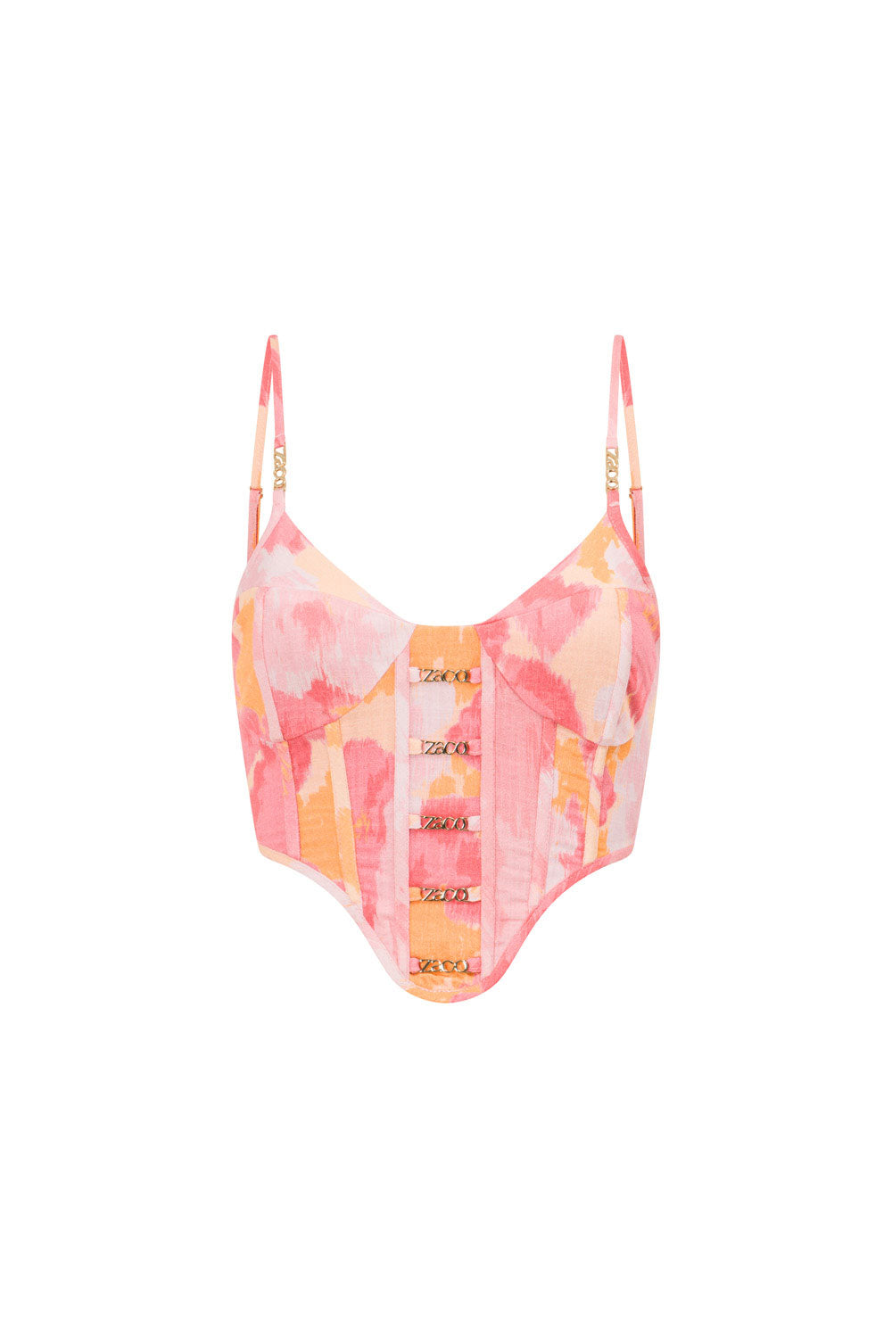 Elegant Women's Serralina Top with Exclusive Pink Gerbera Print