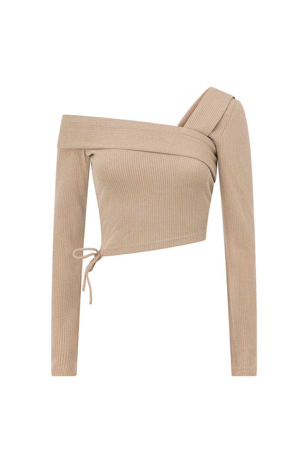 Tan Colored Chelsie Women's Stylish Knit Top