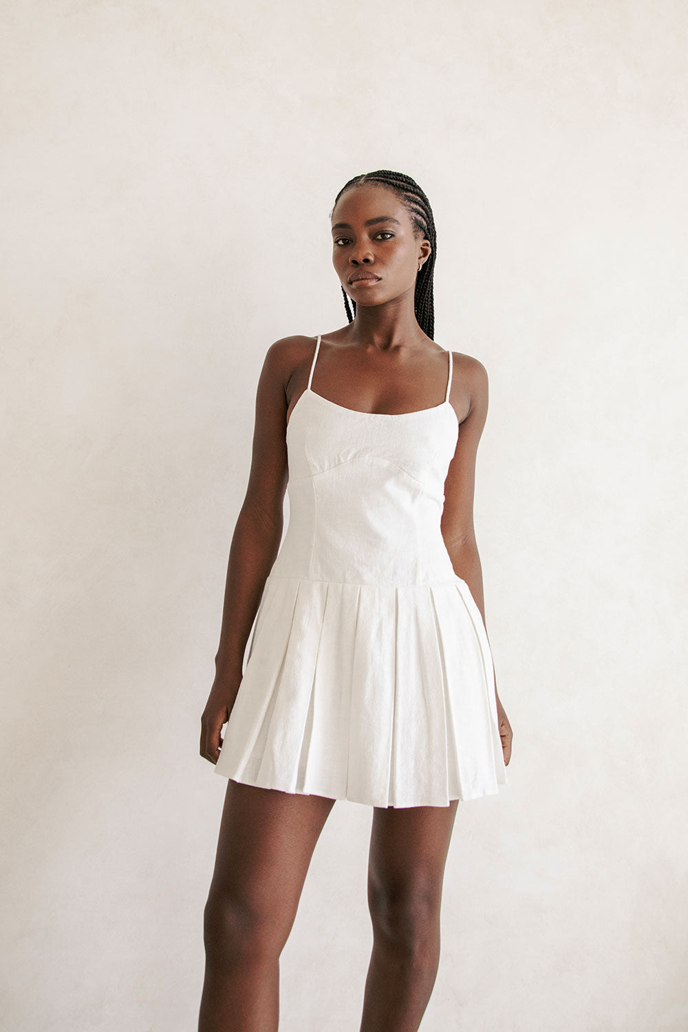 Exquisite White Angelica Women's Dress - A Unique Sample Piece