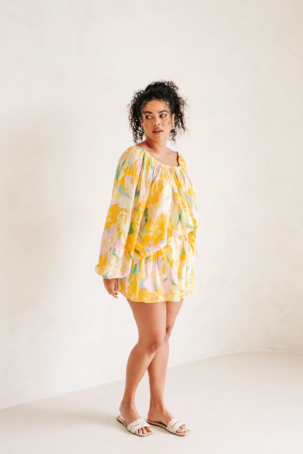 Women's Maddelena Scout Floral Print High Waisted Shorts