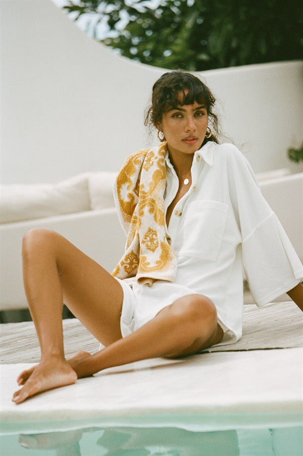 Soft Off-White Milena Playsuit for Everyday Wear