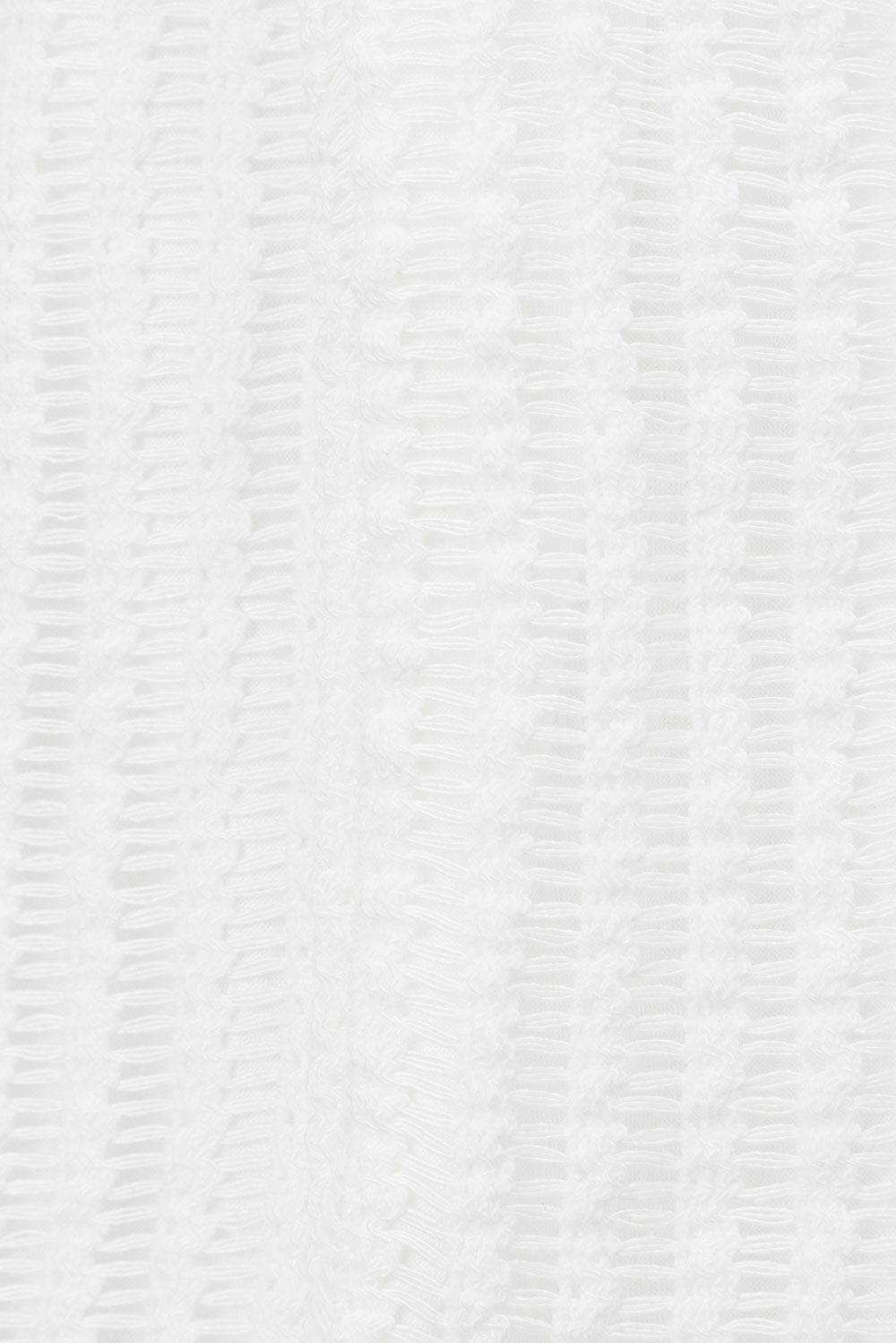 Exclusively Designed White Sheer Mesh Florence Short Sleeve Top