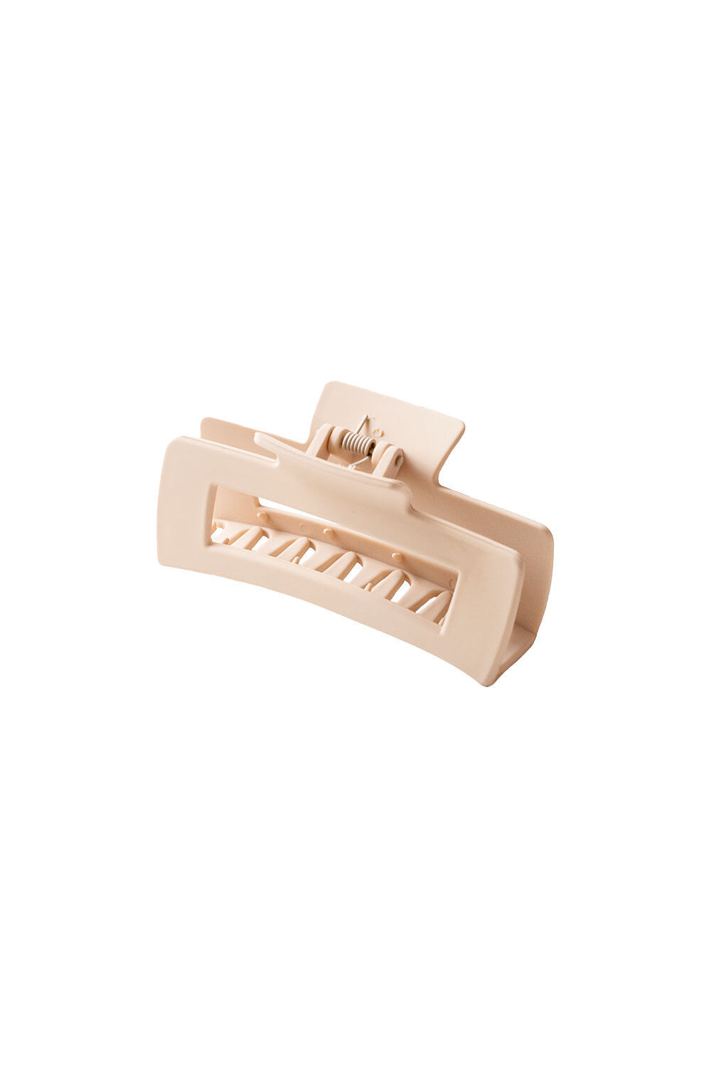 Cream Geo-Style Hallie Custard Claw Clip for Effortless Updo