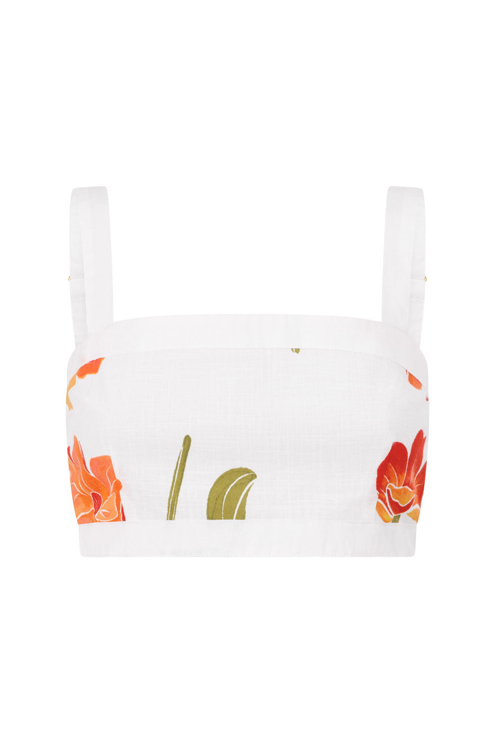 Exclusive Poppy Print Estelle Women's Cropped Cotton Top