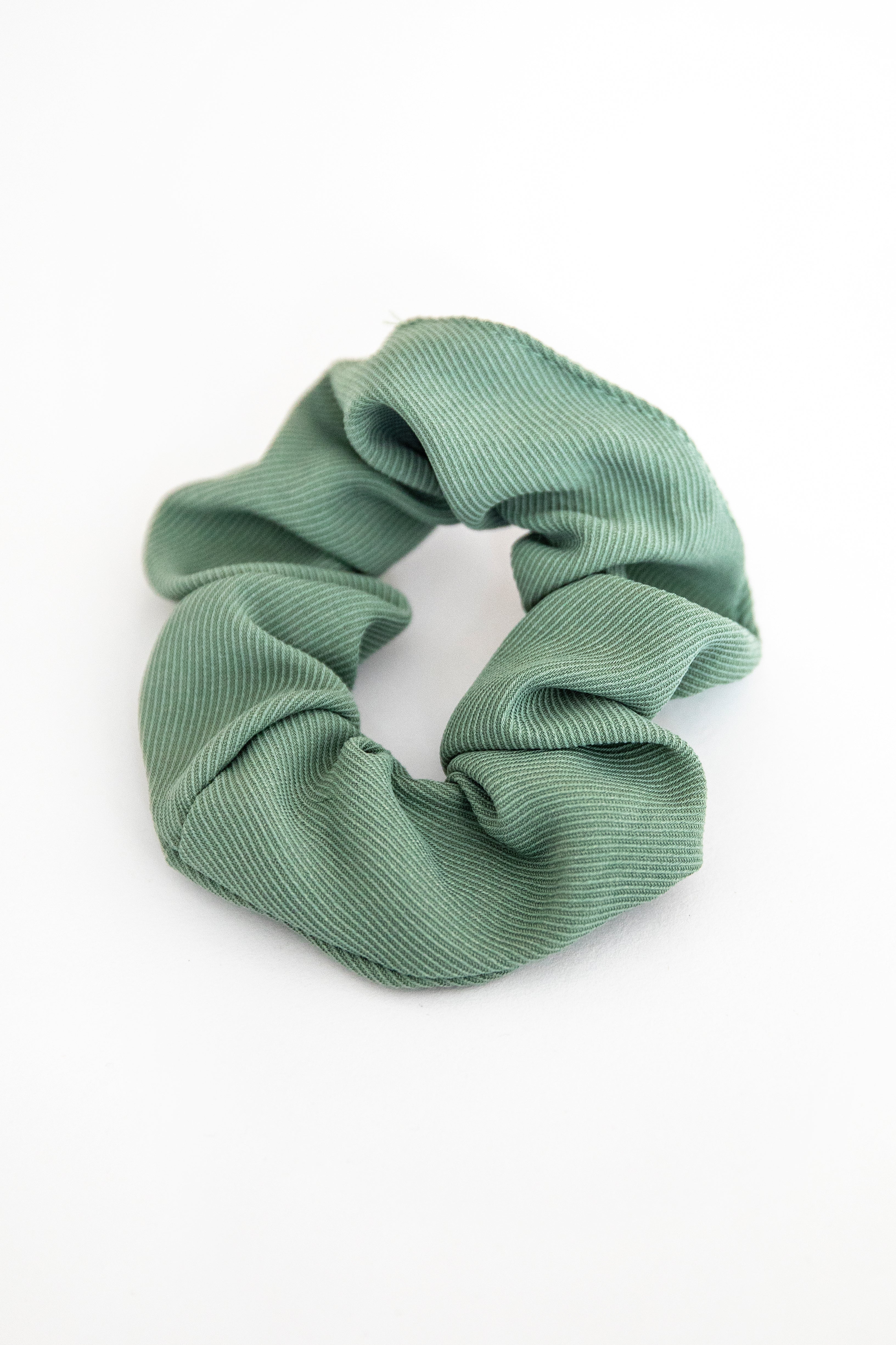 Elegant Sage Green Elastic Scrunchie for Stylish Updos