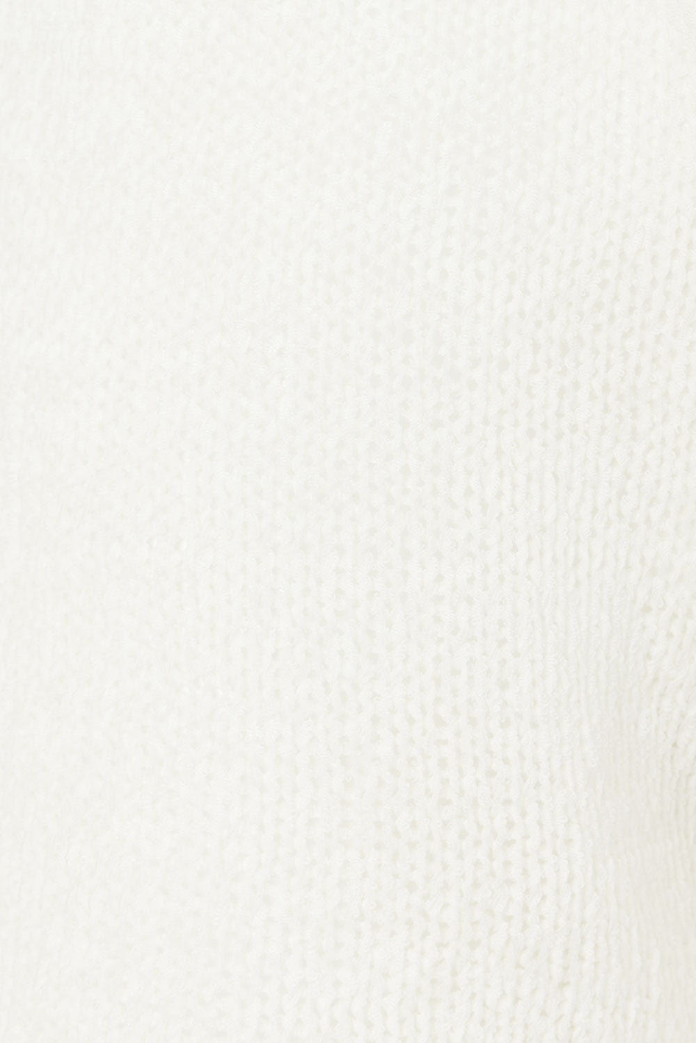 Fashionable Kenzia White Semi - Sheer Loose - Knit High - Waisted Shorts