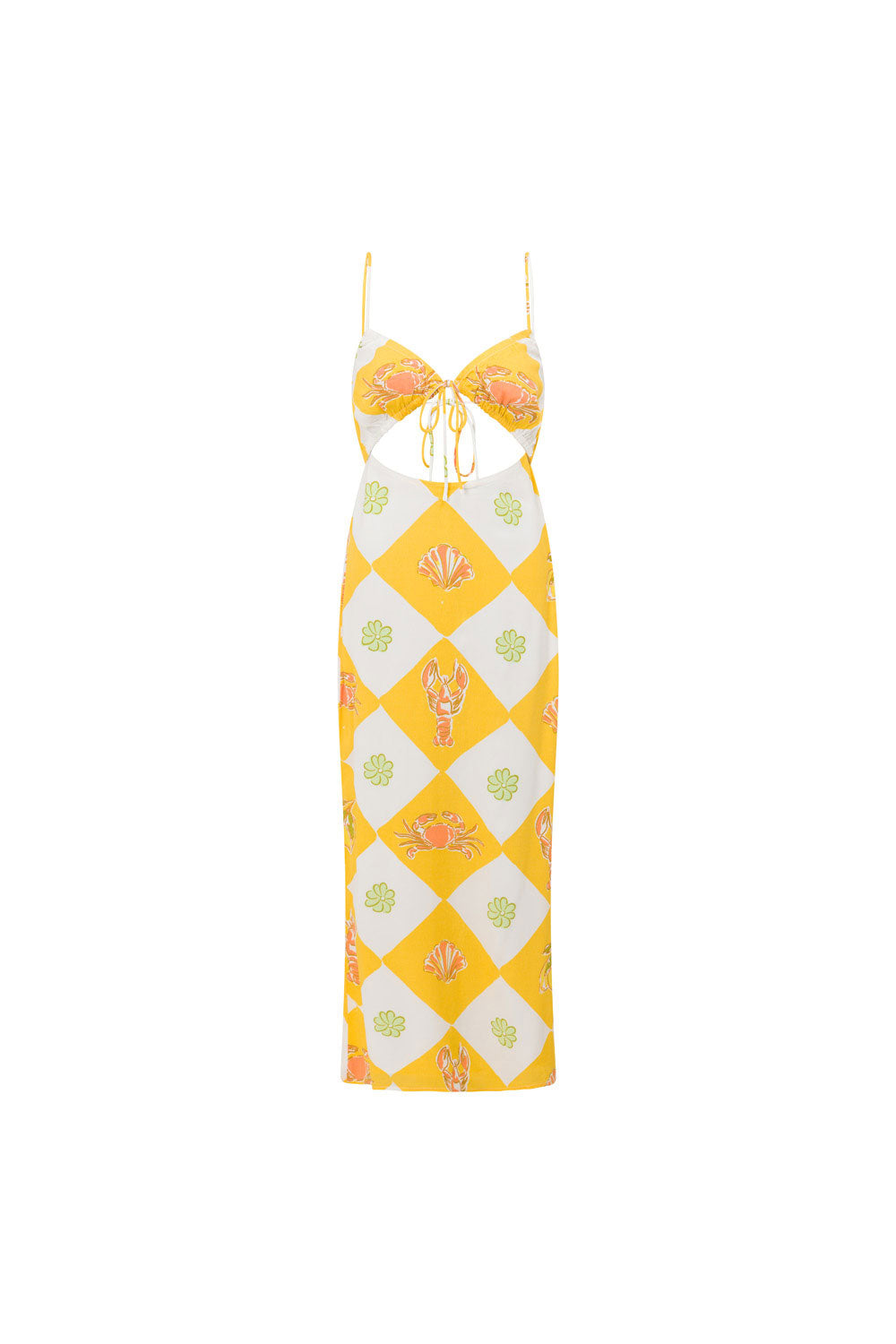 Stylish Oceano Yellow Honey Dress for Spring Events