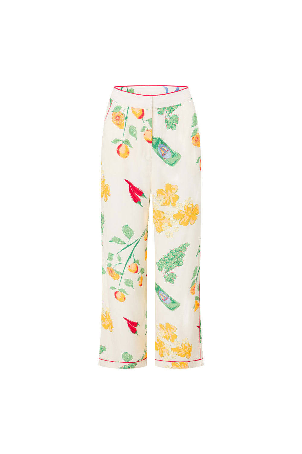 Luxurious Hand - Painted Aesta Print Izabelle Relaxed - Fit Pants