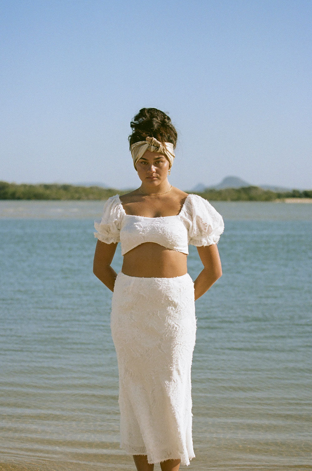 Unique Sample of Aleisha Top with Faint Blue Mark