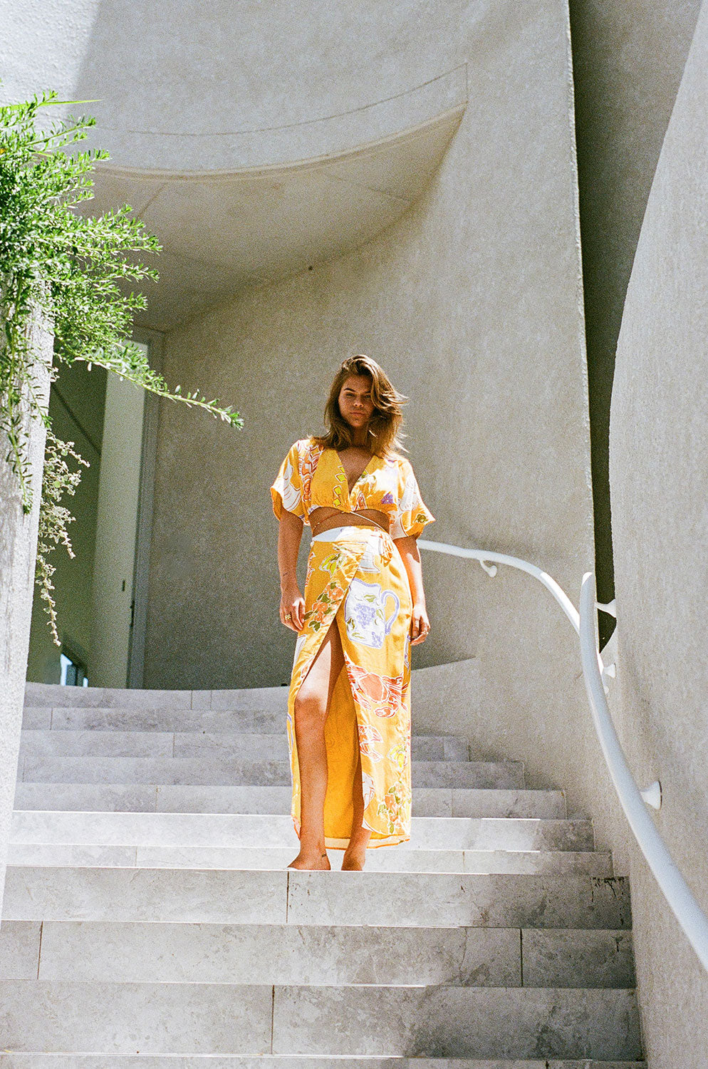 Stylish Leonie Wrap Top in Exclusive Ciao Yellow