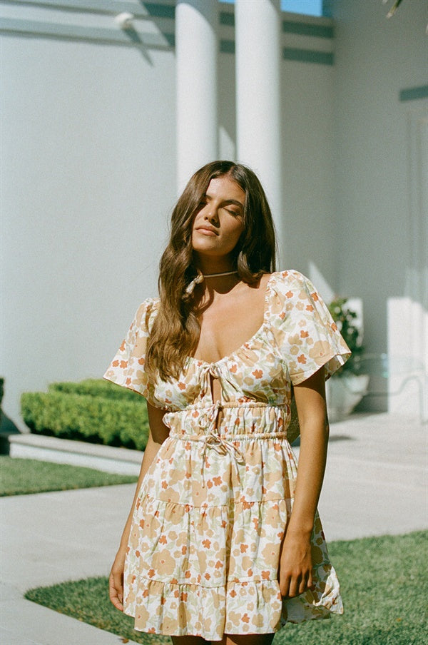 Unique Floral Tarika Dress - A One - of - a - Kind Sample