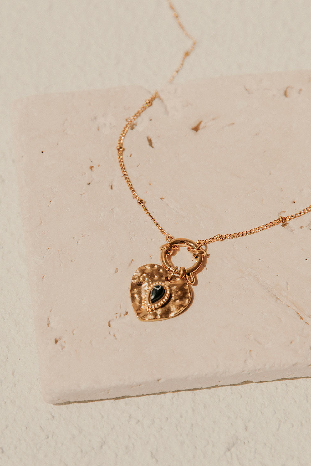 Exquisite Vintage-Style Lovelock Gold-Toned Necklace