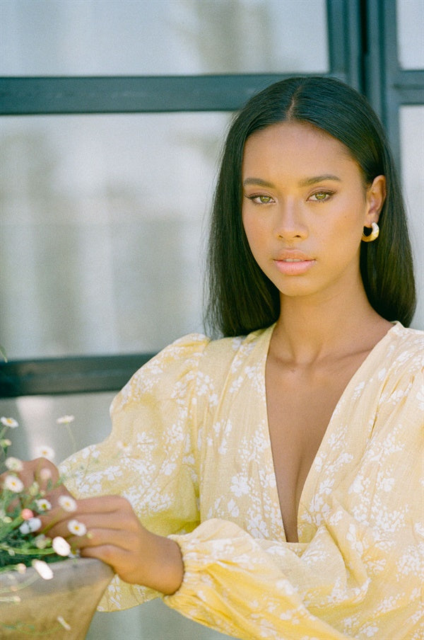 Exquisite Sabo-Designed Lulu Floral Dress for Special Events