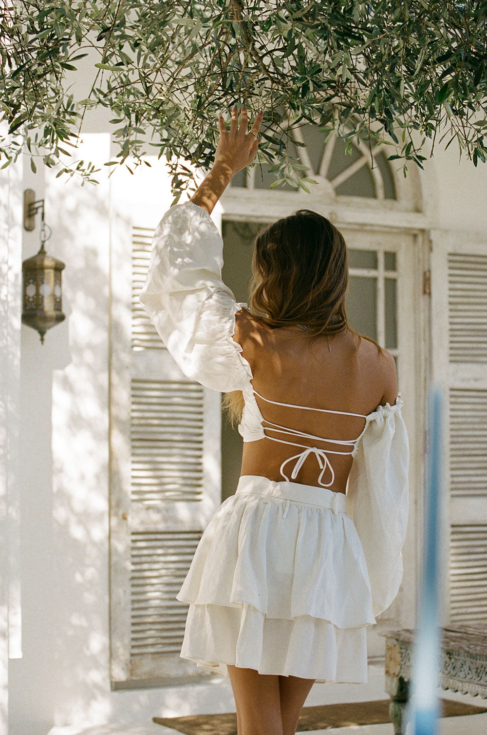Exclusive White Backless Zoe Top - Perfect Size S Sample