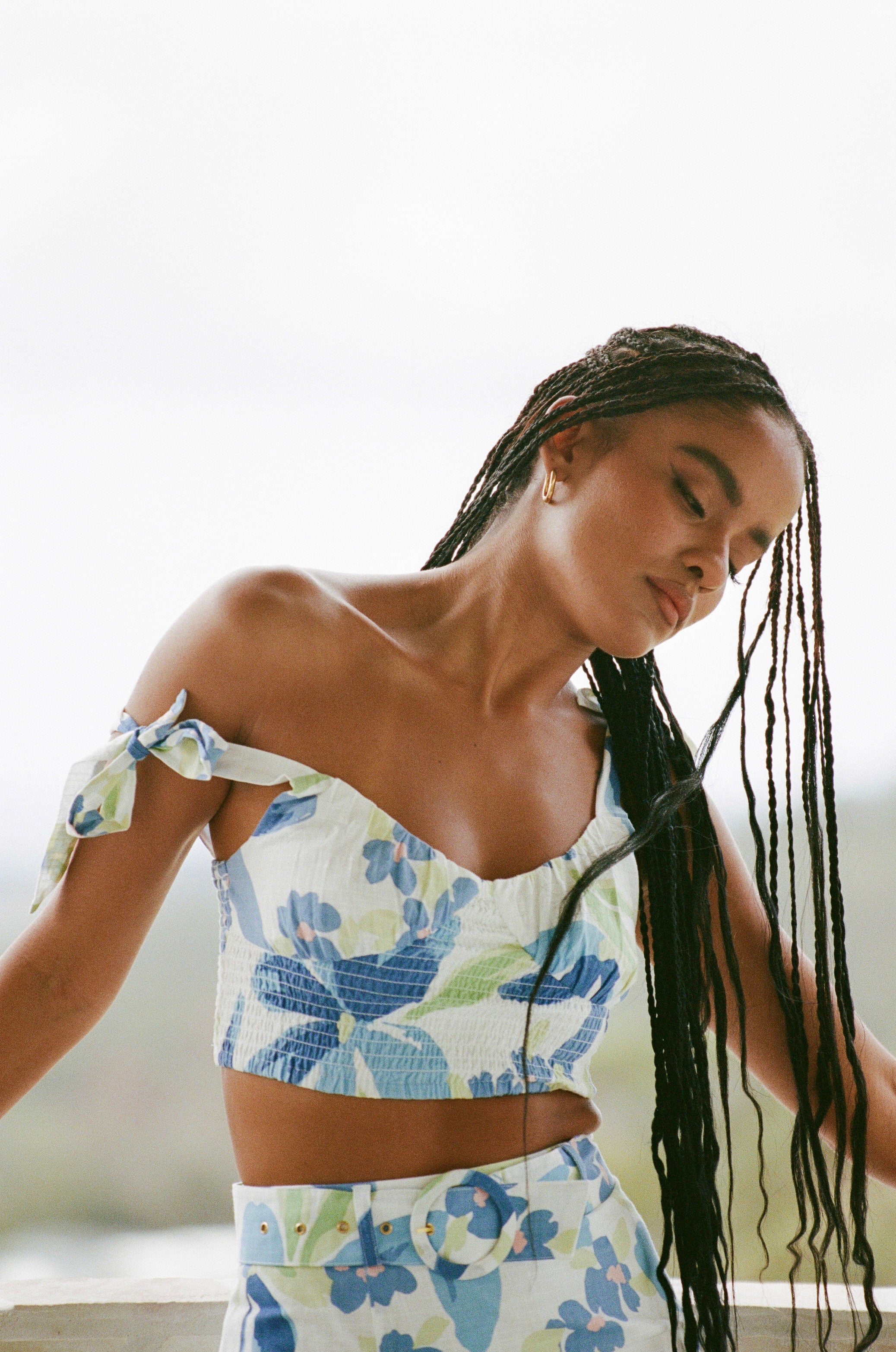 Unique Paradiso Shirred Top - Sample in Perfect XS Size