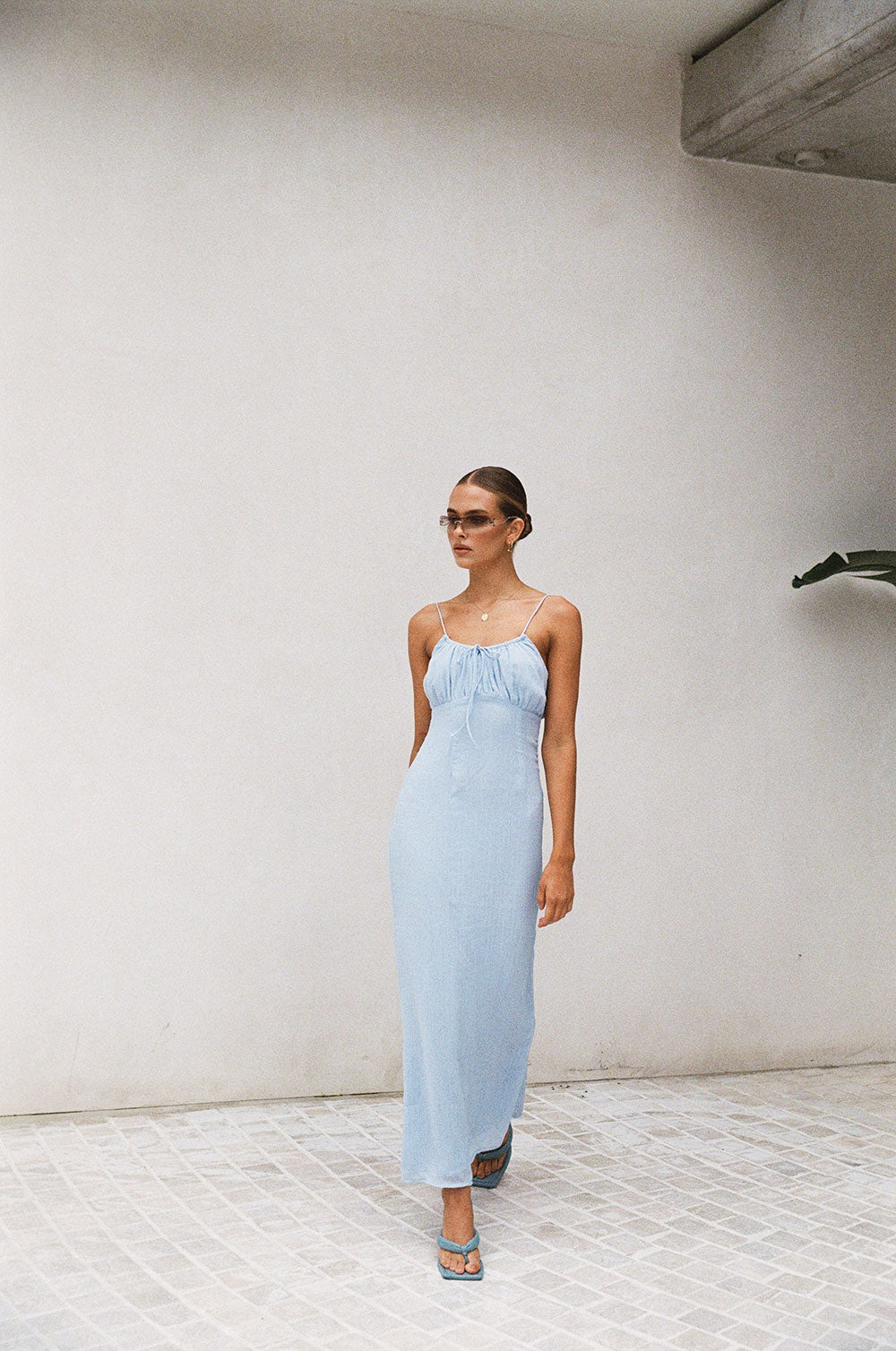 Sabo's Exclusive Lightweight Blue Kayana Maxi Dress for Stylish Outfits