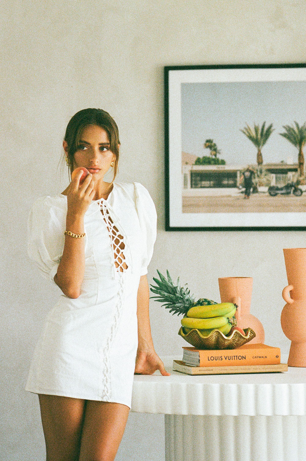 Exclusive White Alma Sample Dress - A Unique Fashion Piece