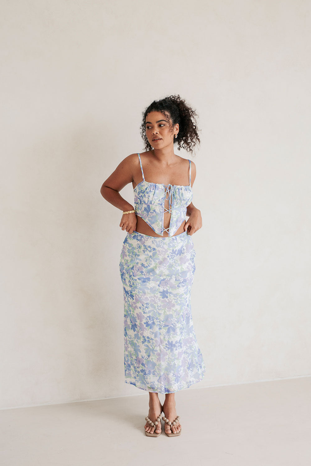 Sabo Exclusive Juniper Floral Print Robyn Corset Top for Women