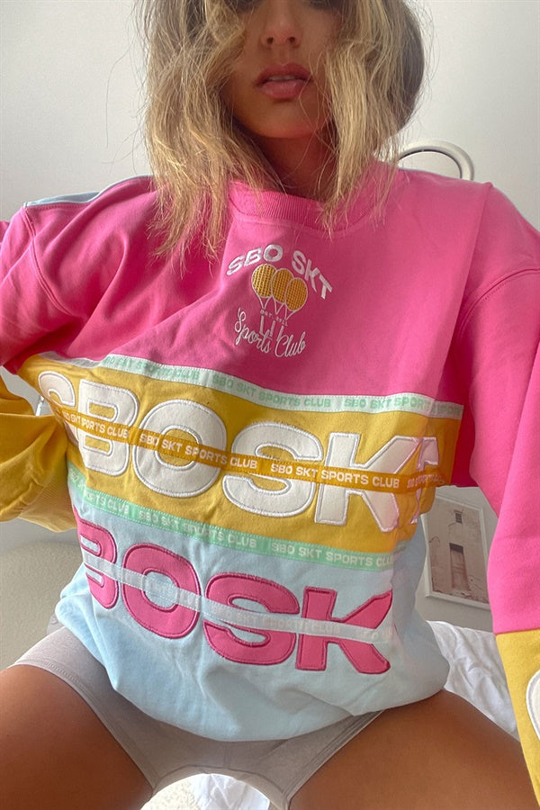 Sunset Hued Oversized Nakia Sweater - A Fashion Must - Have