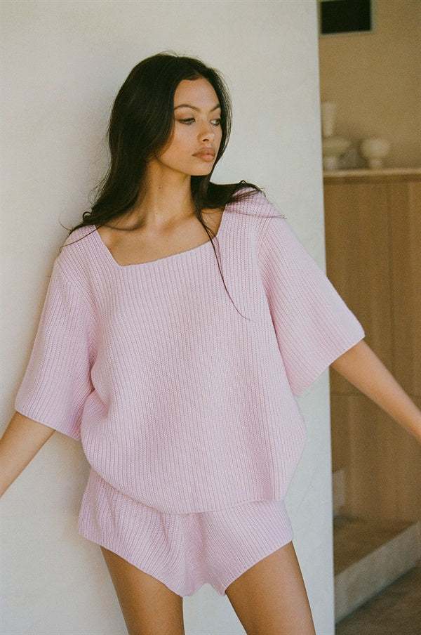 Pink Women's Sevina Soft Knit Fashion Top