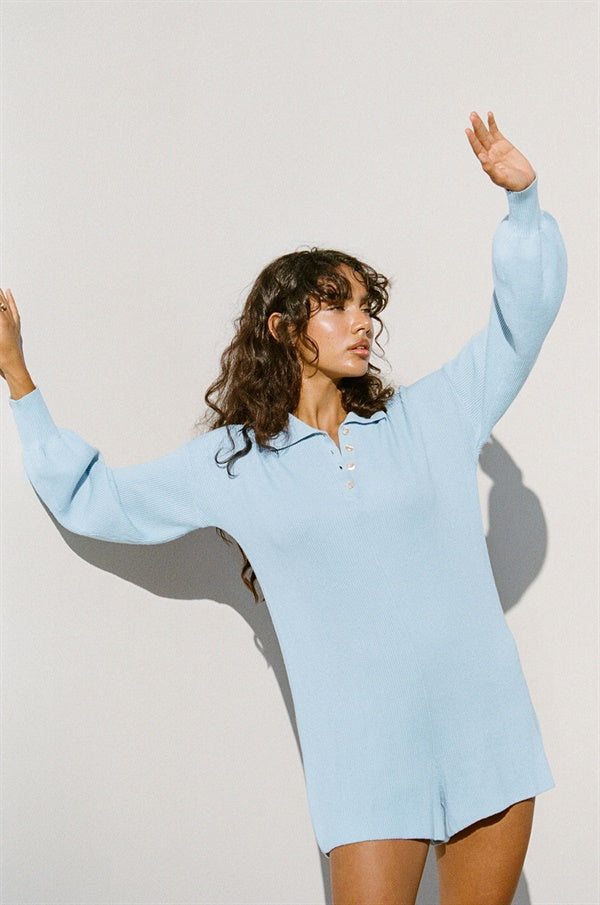 Blue Jayla One - piece Playsuit for Trendy Wear