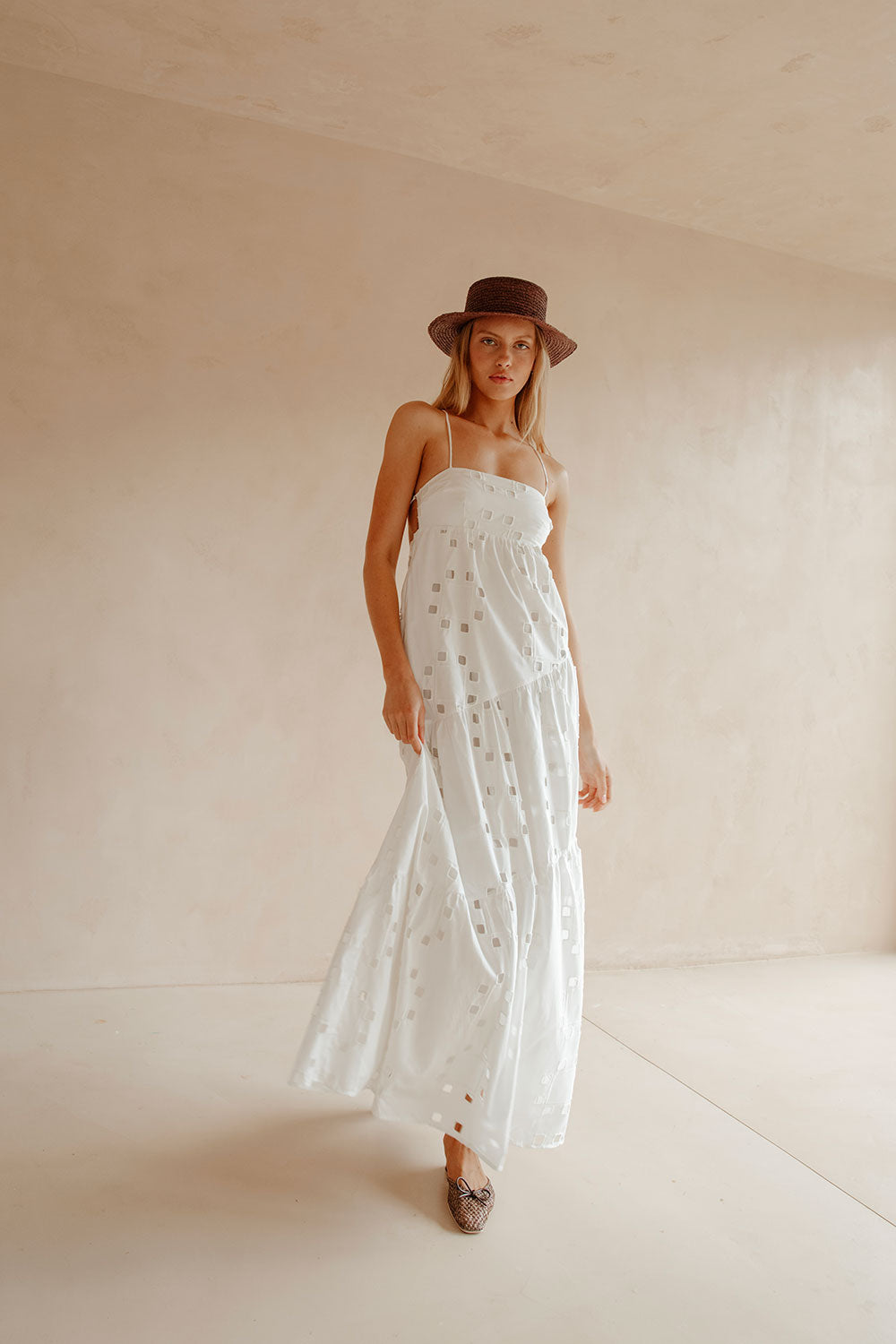 Exclusive Sample - Backless Cutwork Giselle Evening Dress