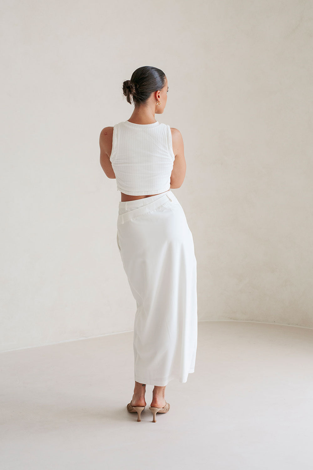 Unique Grey Electra Sample Skirt with a Faint Dot