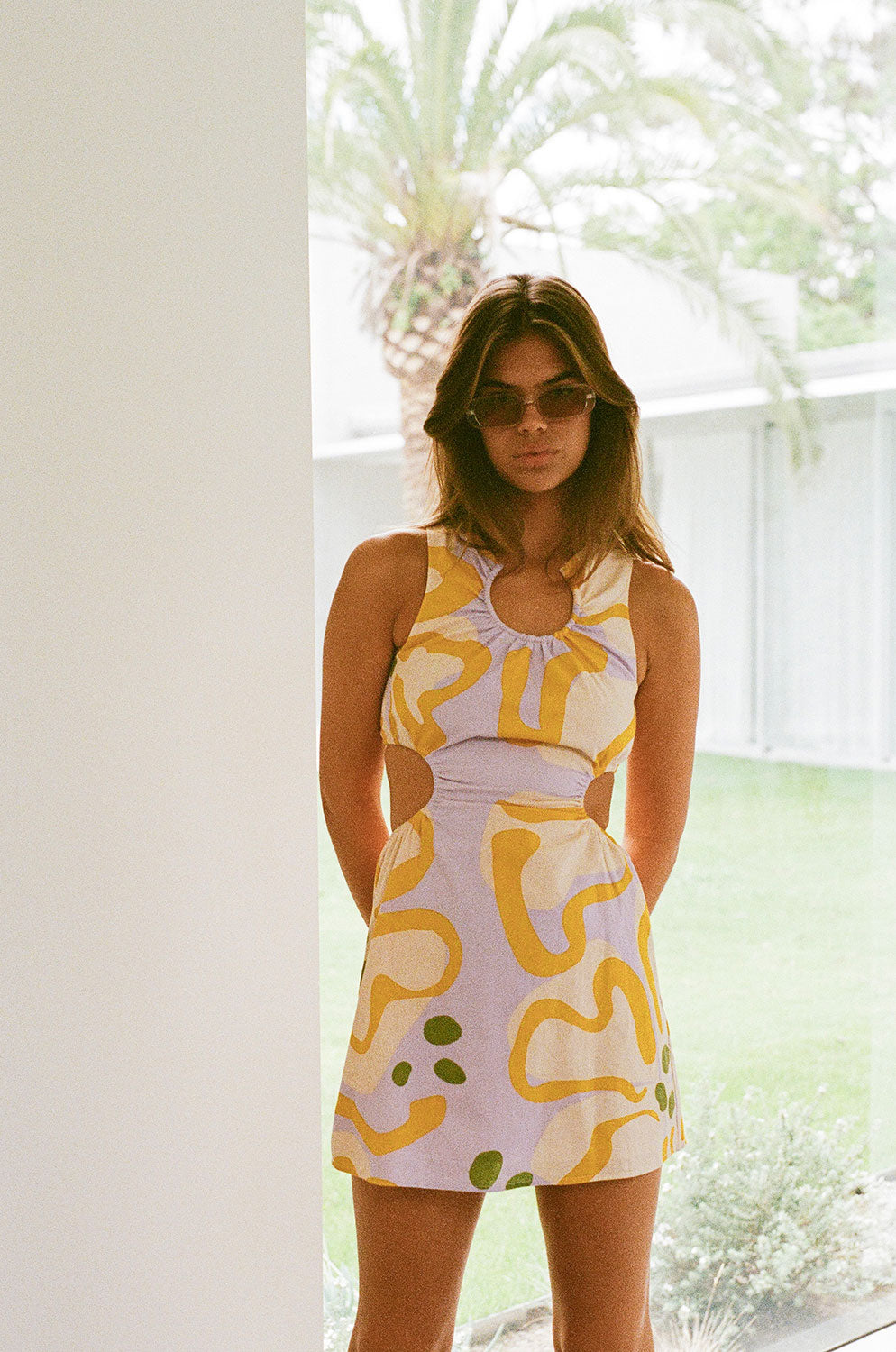 Unique Spot Floral Graciana Dress - One - of - a - Kind Sample