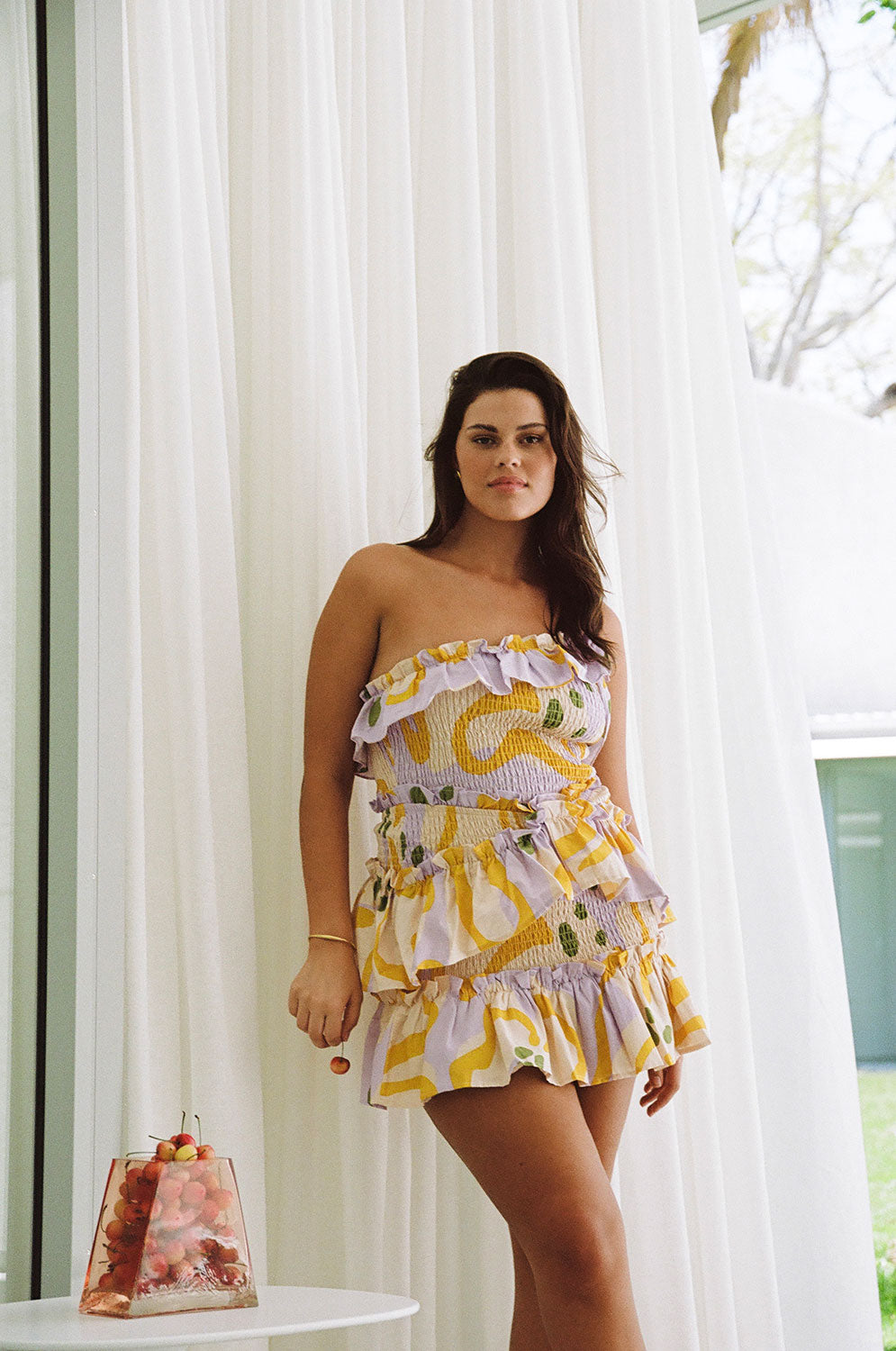 Sabo's Exclusive Spot Floral Capiro Party Dress