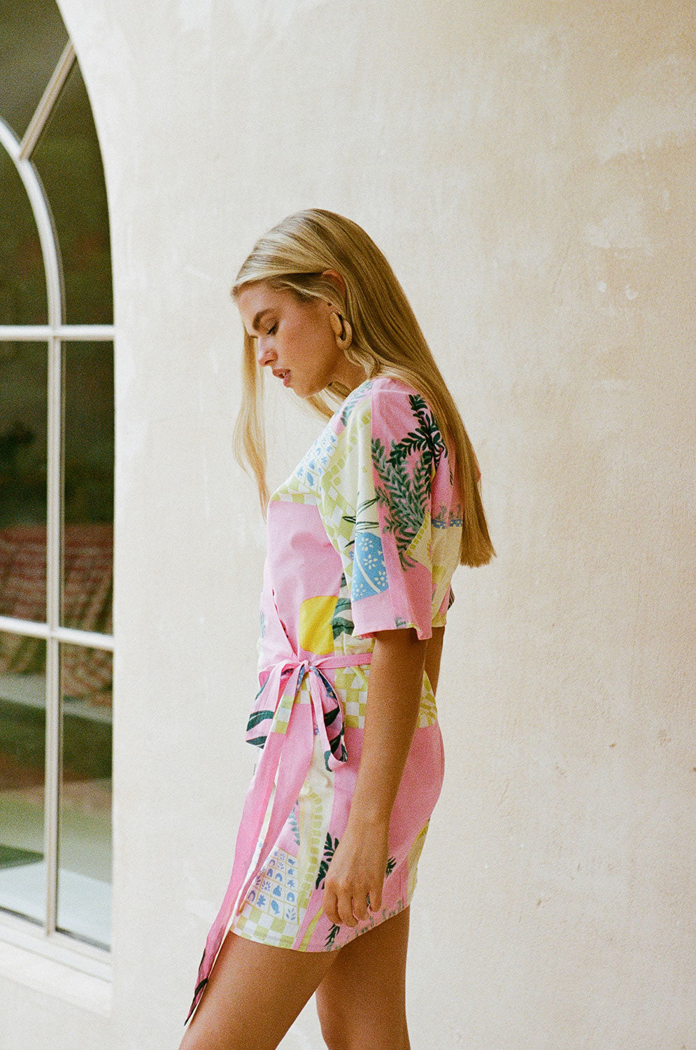 Vista Pink Scarlett Wrap Dress - A Stylish Women's Fashion Garment