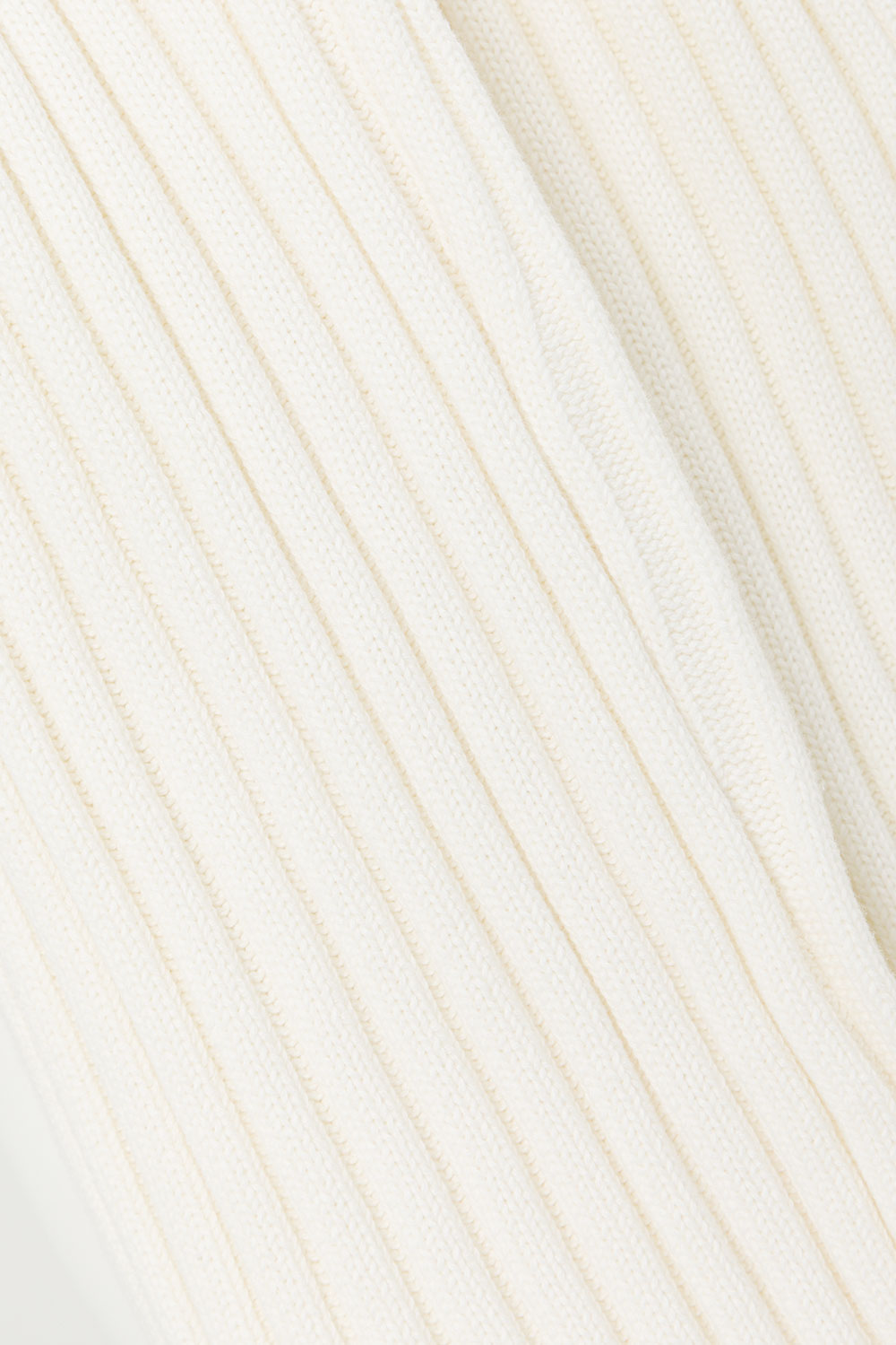 Exclusive White Natural Ribbed Knit Strapless Stevie Top