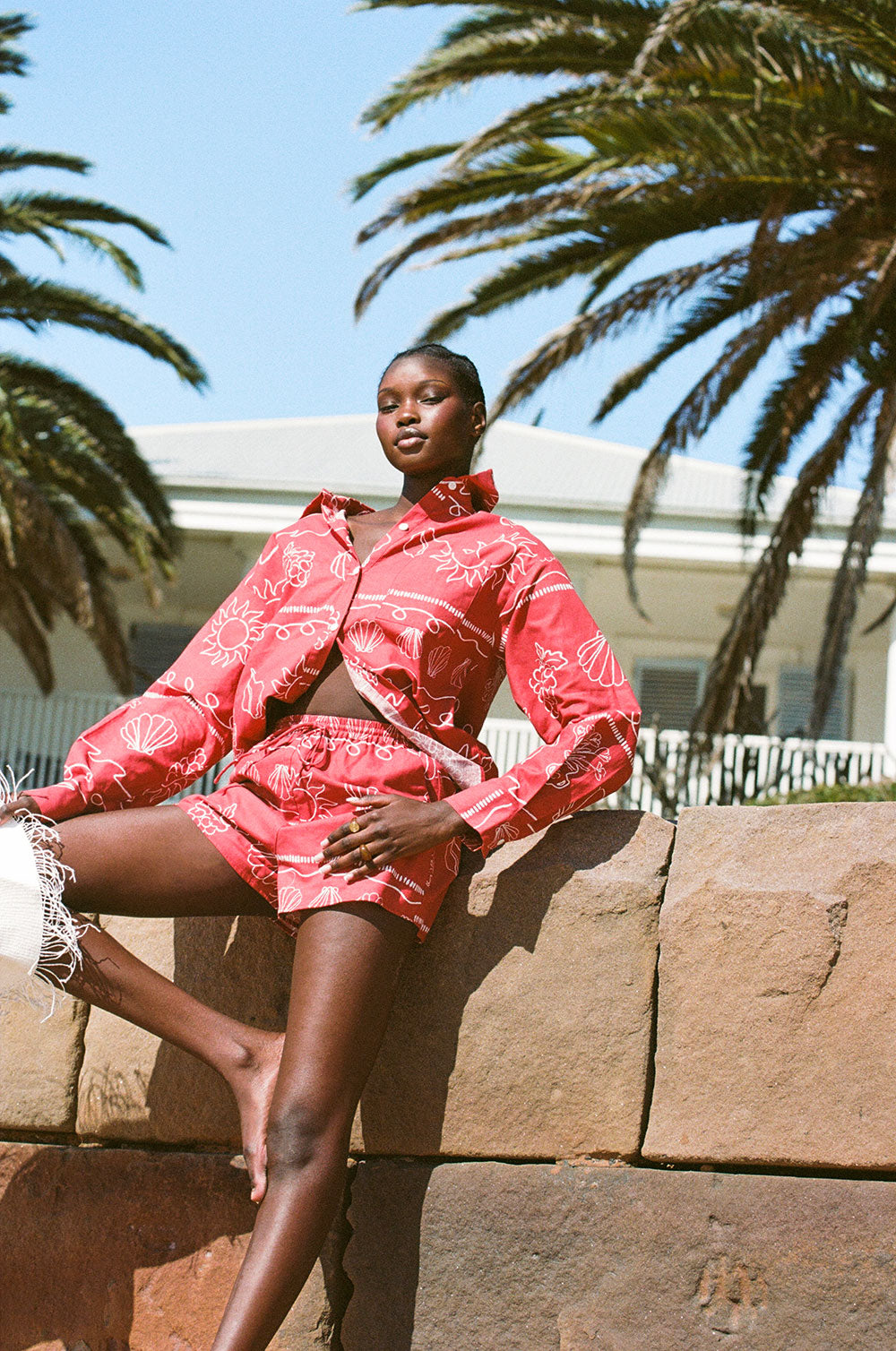 Exclusive Print Zuli Top Made of High - quality Linen Cotton Blend