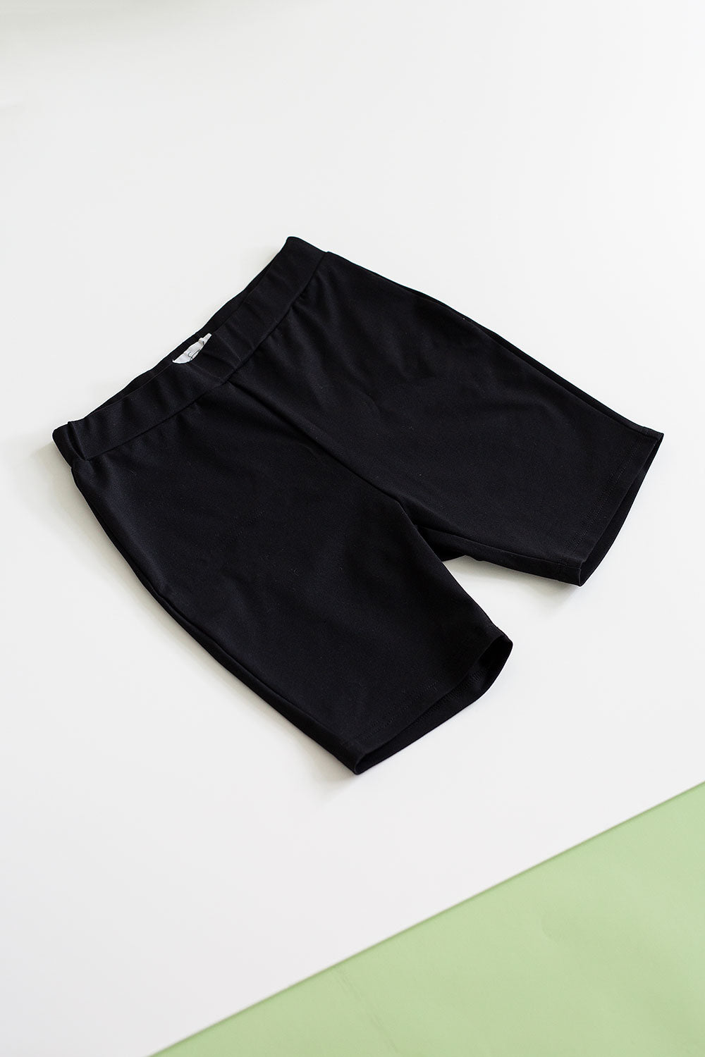 Exclusive Sabo Designed Noella High - Waisted Black Stretch Jersey Bike Shorts