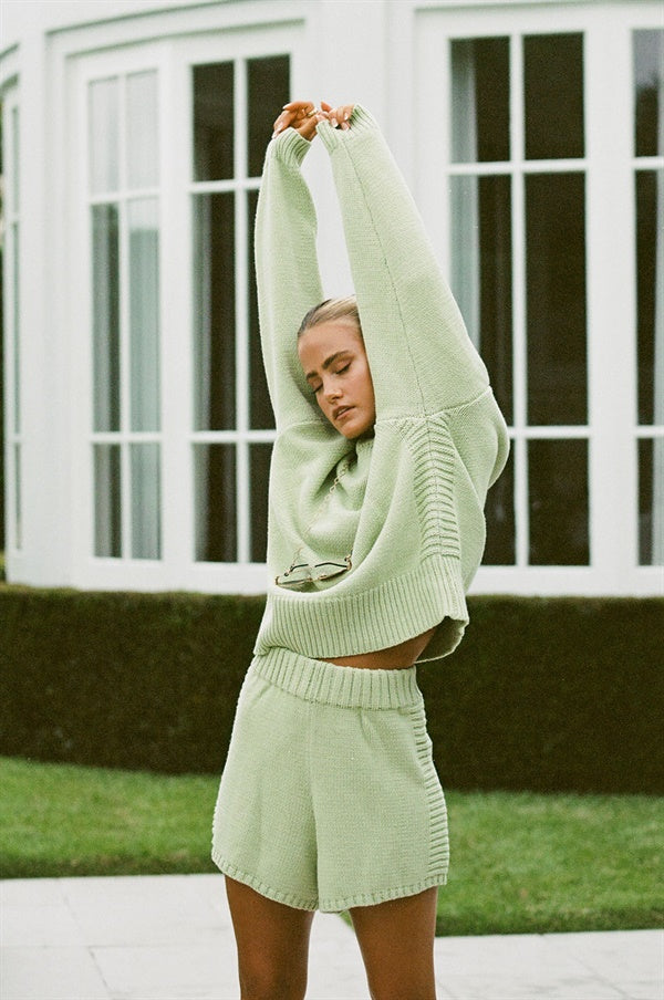 Ayva Women's Knit Shorts - Sample Model for Size XS
