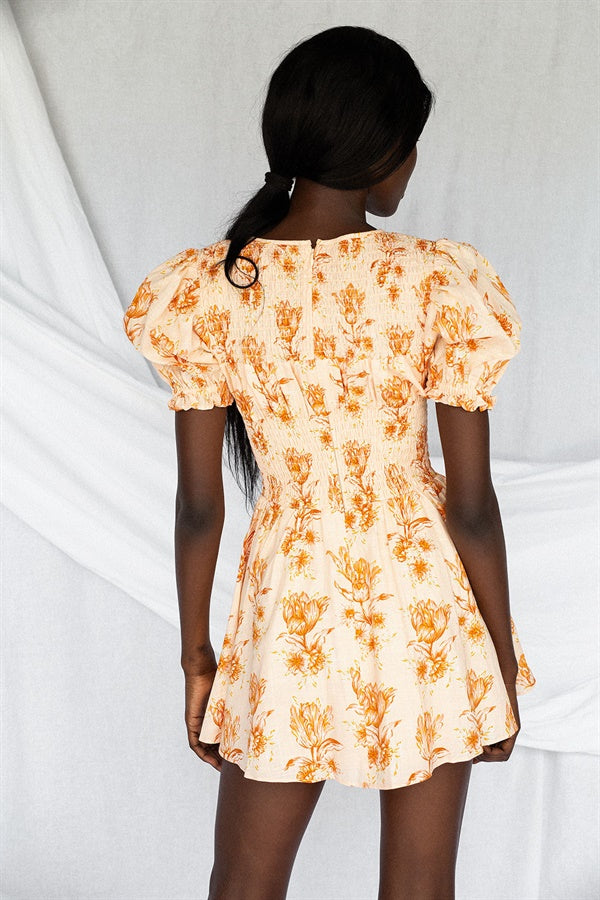 Exclusive Charlize Shirred Dress - Perfect Size S Sample