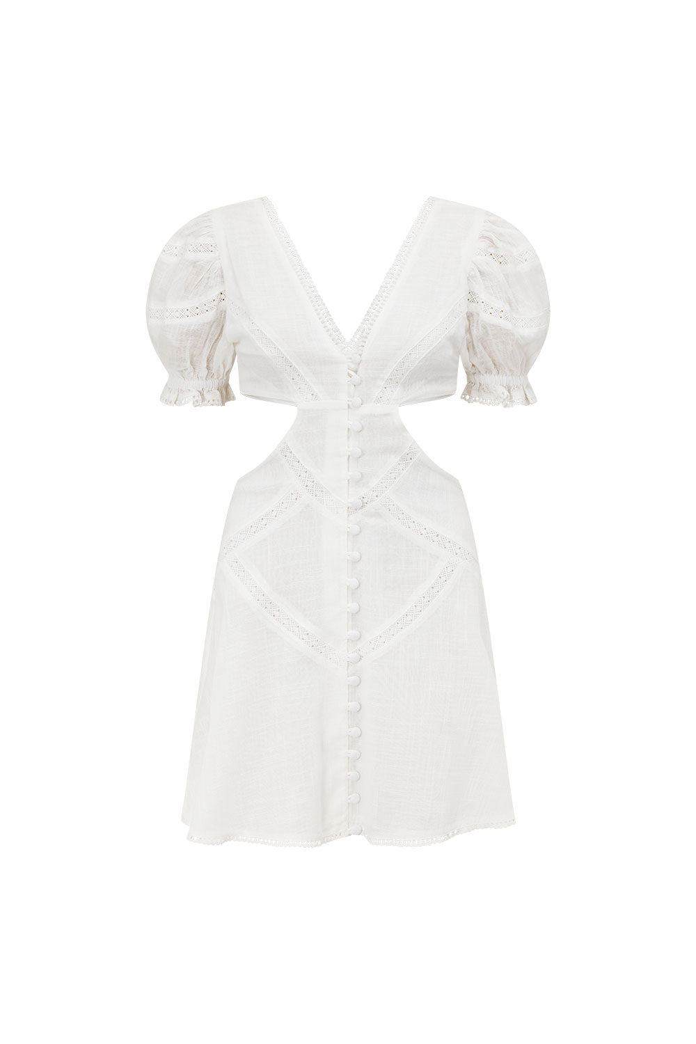 Exquisite Paisley Patterned Cutout Women's Dress
