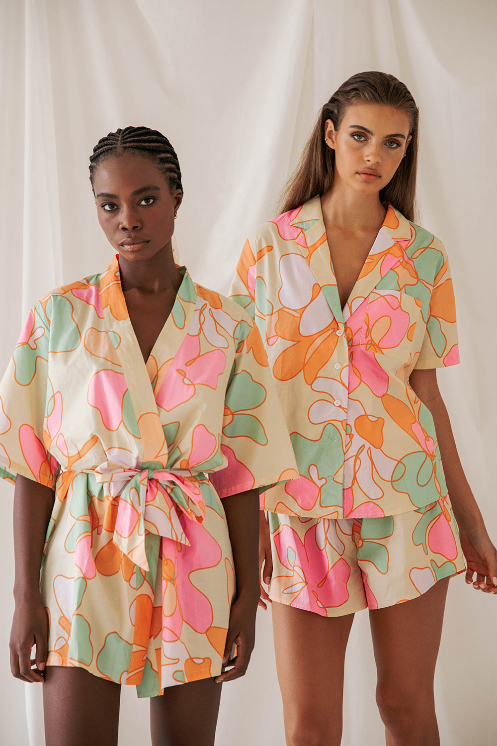Gia Troppo Print High - Quality Cotton Voile Perera Robe