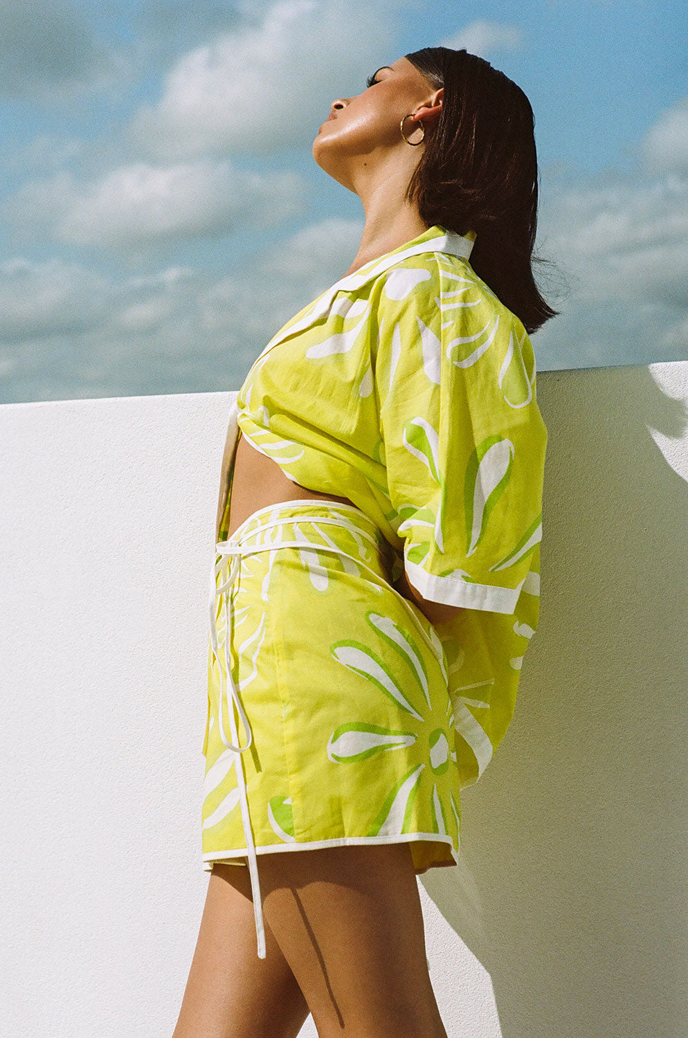 Exclusive Floral Print Summer Nellie Wrap Mini Skirt