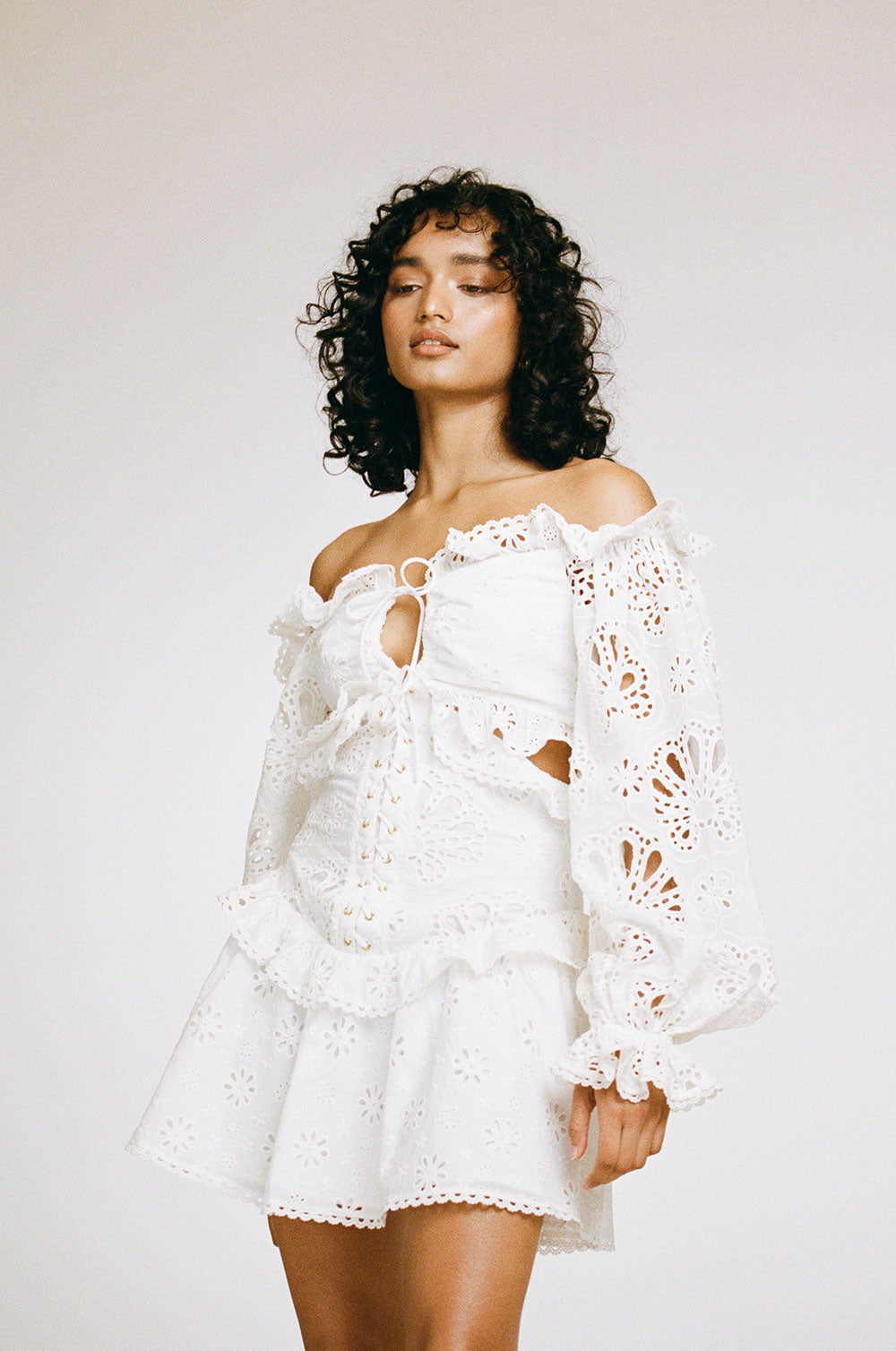Unique ZACO Moulin Sample Dress with Faint Yellow Marks