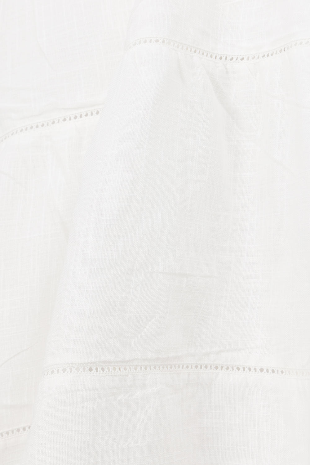 Exclusively Designed Sabo White High - Quality Cotton Cheesecloth Strapless Lyla Dress