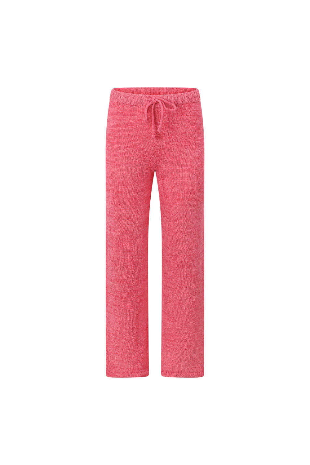 Sabo's Exclusive Louka High-Waisted Rose Pink Knit Pants