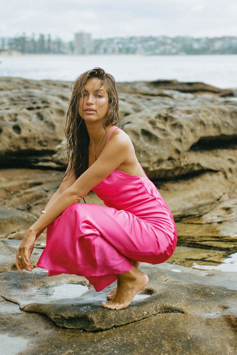 Exclusive Rouge Slip Maxi Dress Sample