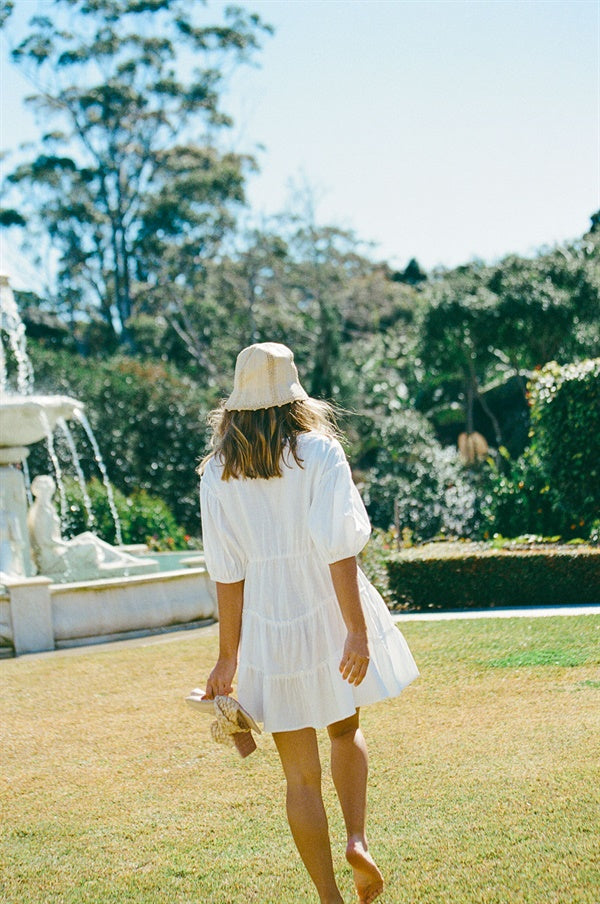 Unique White Tarelle Dress - One-of-a-Kind Sample