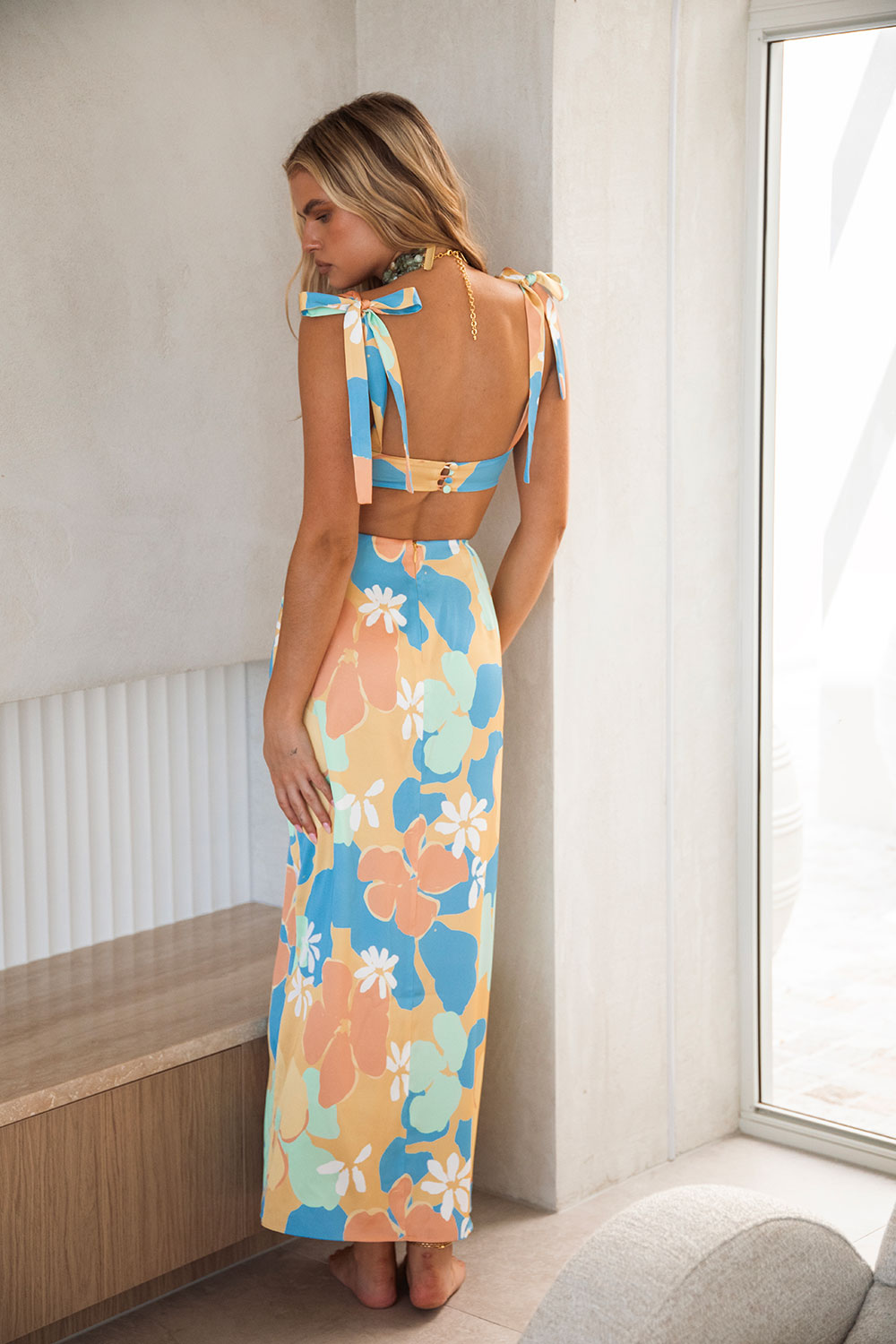 Exclusive Loviana Tropical Print Remi Style Women's Midi Skirt