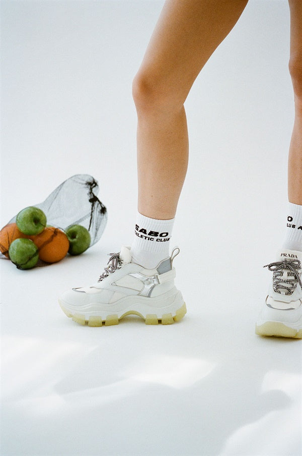 Black Sabo Athletic Club Crew Socks - Ideal Athletic Footwear Accessory