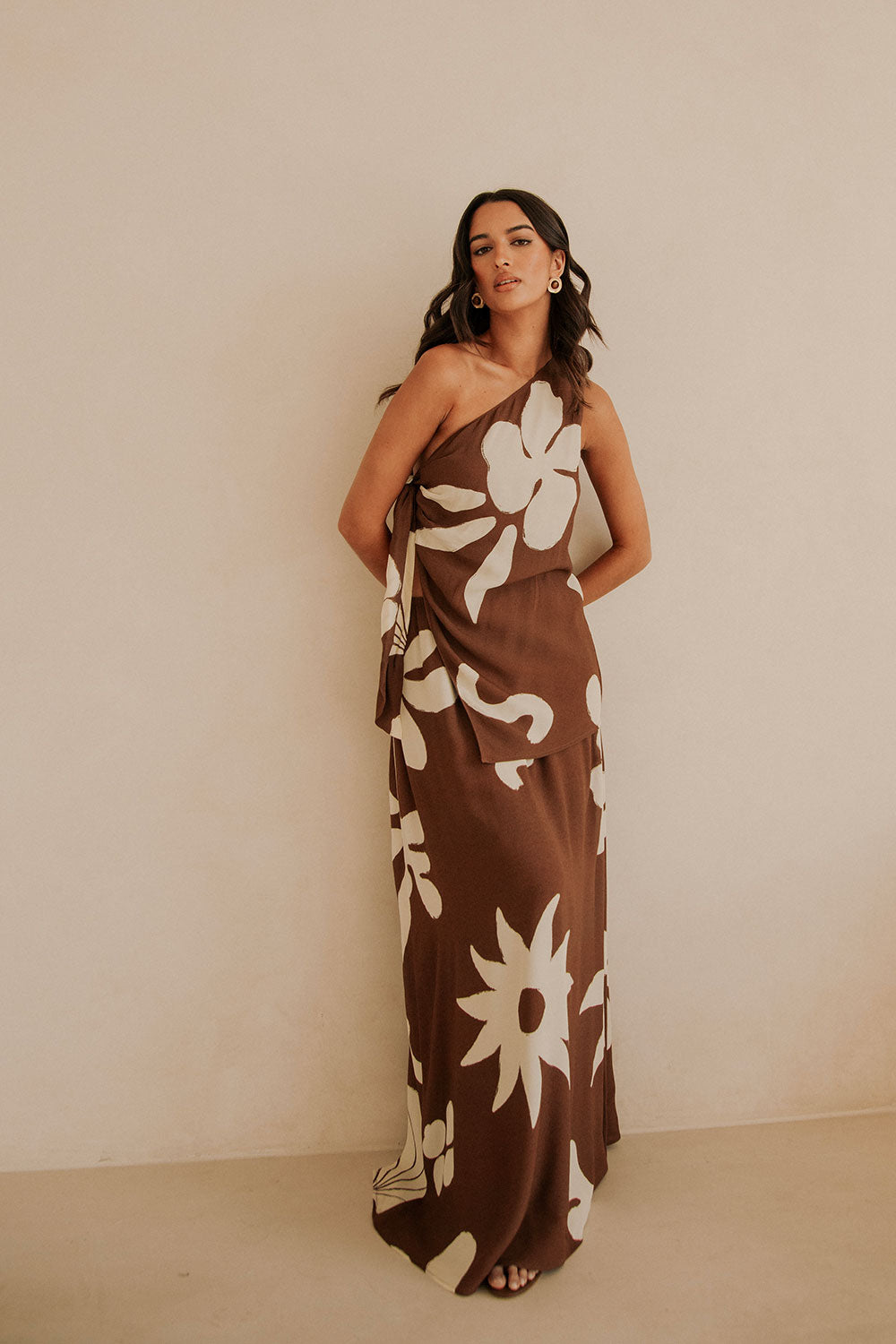 Unique Galene Brown Lessi Sample Dress